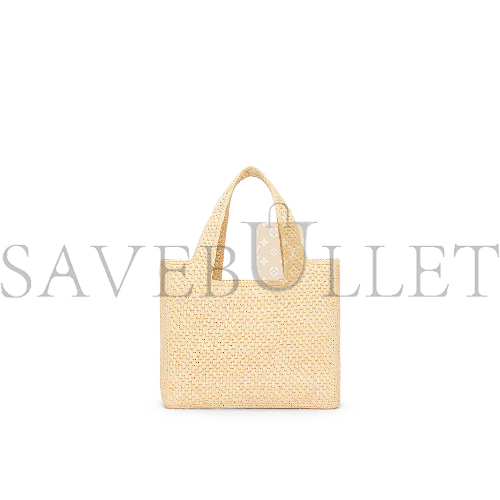 LOEWE SMALL FONT TOTE IN RAFFIA A685B59X03 (24*19.5*11cm)